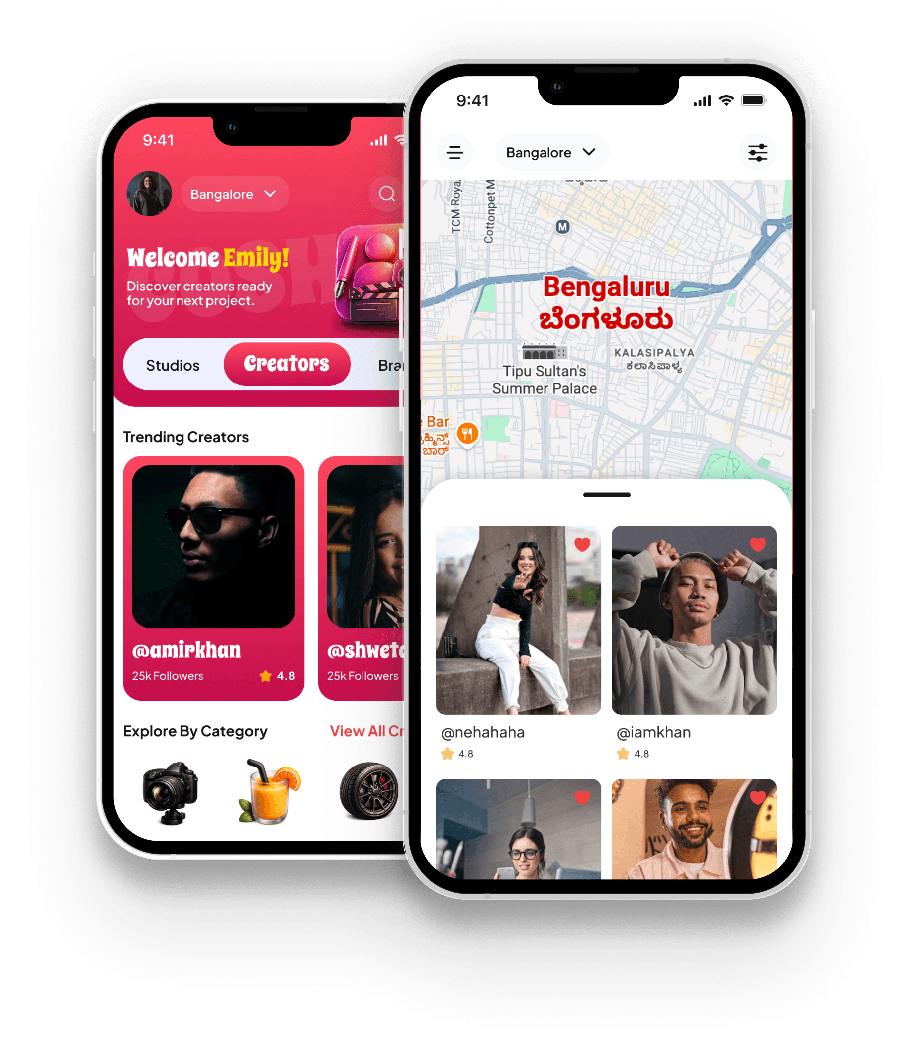 Coshot Mobile App Mockup