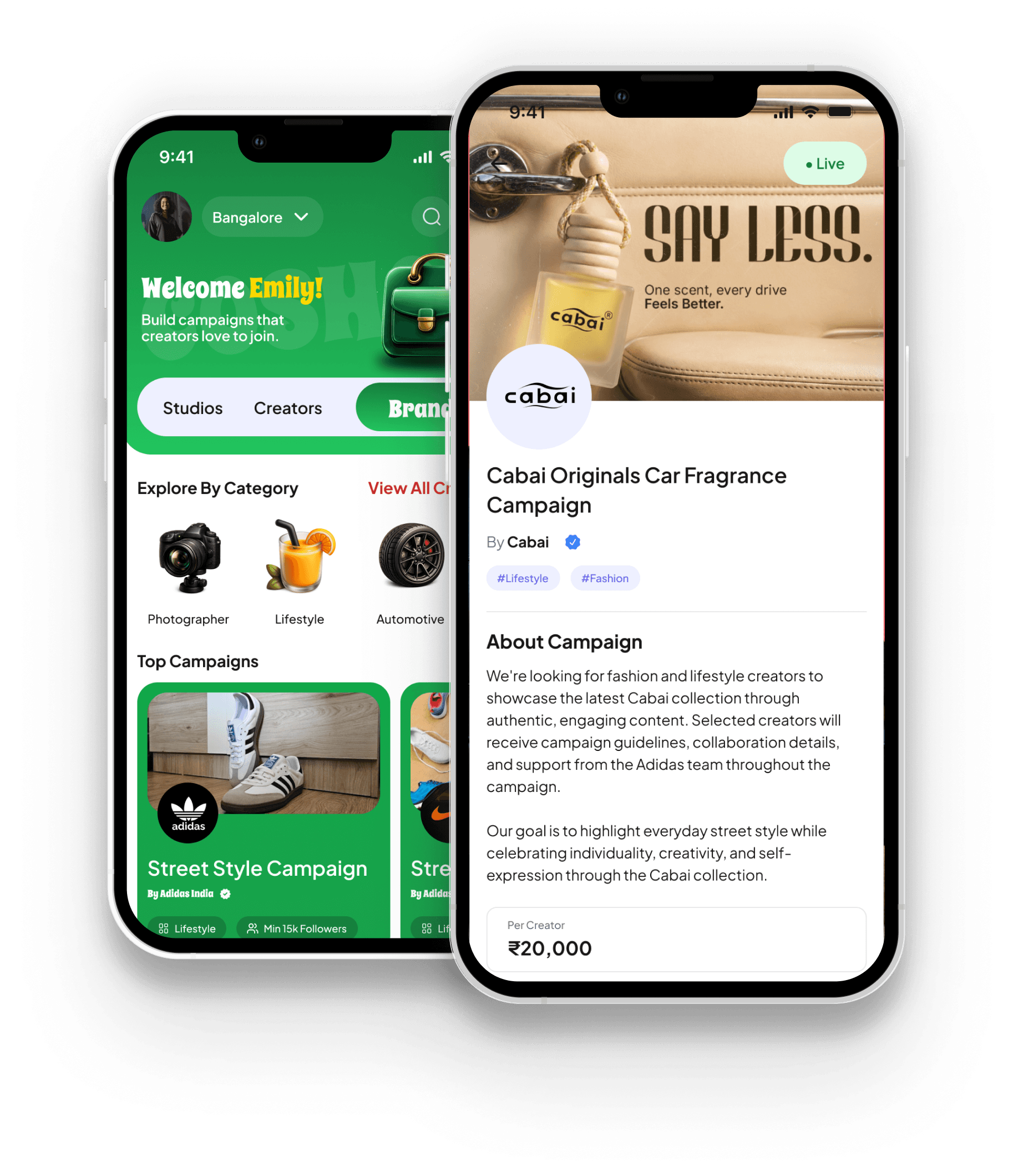 Coshot Mobile App Mockup
